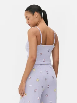 Ażurowy top od piżamy na ramiączkach Hello Kitty