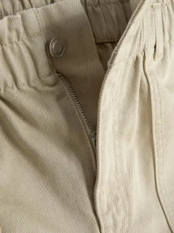 Bawełniane spodnie typu paper bag