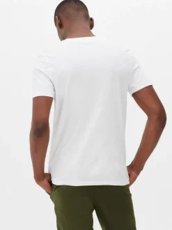 Bawełniany T-shirt z okrągłym dekoltem