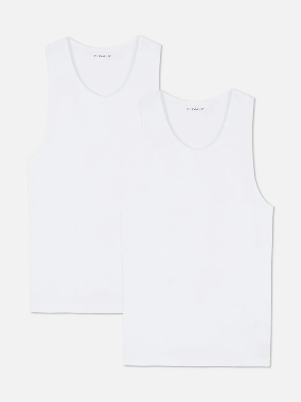 Bezszwowe prążkowane podkoszulki, 2 szt.