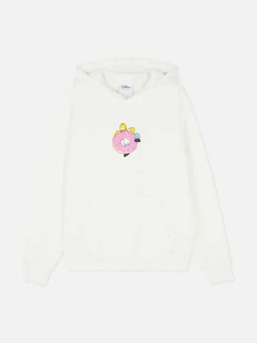 Bluza z kapturem z motywem pączka i Simpsonów