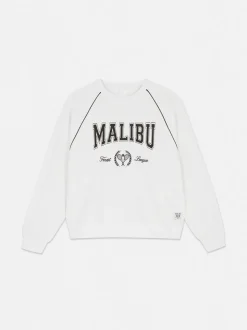 Bluza z napisem Malibu