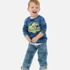 Bluza z okrągłym dekoltem i nadrukiem Jurassic World