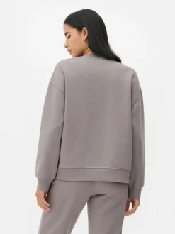 Bluza z okrągłym dekoltem i nadrukiem