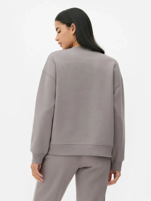 Bluza z okrągłym dekoltem i nadrukiem