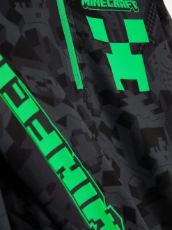 Bluza z suwakiem do połowy i motywem Minecrafta