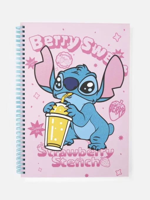 Brokatowy notes A4 z motywem Sticha Disneya