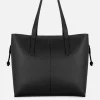 Ściągana sznurkiem torba shopper ze sztucznej skóry
