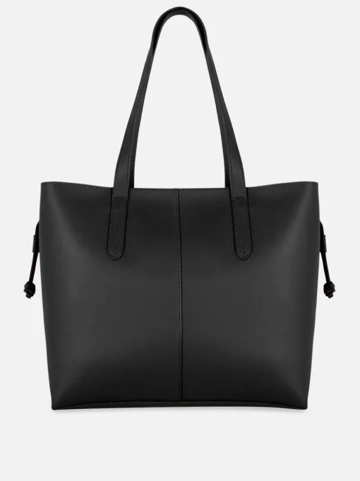 Ściągana sznurkiem torba shopper ze sztucznej skóry