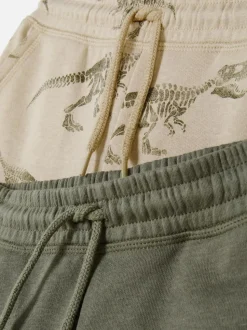 Dżersejowe szorty ściągane sznurkiem, 2 pary