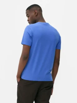 Dopasowany T-shirt o wysokiej zawartości bawełny