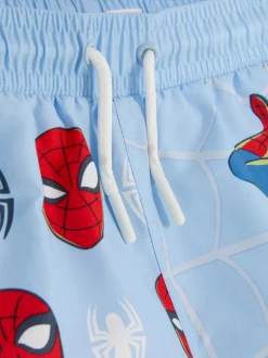 Długie szorty ze sznurkiem i motywem Marvela