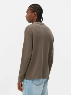 Dzianinowa koszula z zapięciem na zatrzaski