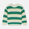 Dzianinowy sweter w paski