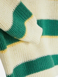Dzianinowy sweter w paski