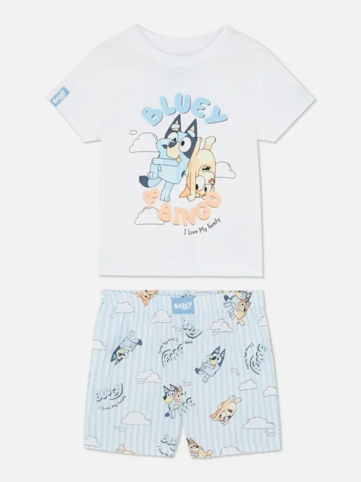 Dziecięca piżama z T-shirtem i szortami z Blue