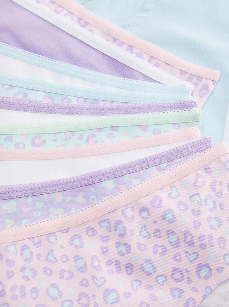 Figi biodrówki z nadrukiem w panterkę, 10 par