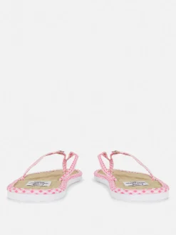 Japonki w kratkę vichy z motywem Hello Kitty