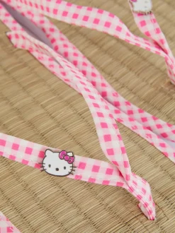 Japonki w kratkę vichy z motywem Hello Kitty