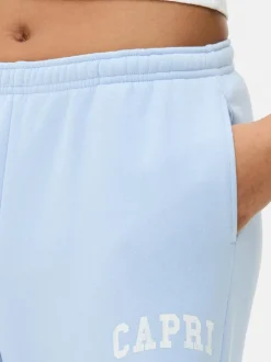 Jasnoniebieskie spodnie dresowe z szeroką nogawką