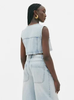 Jeansowa kamizelka Rita Ora