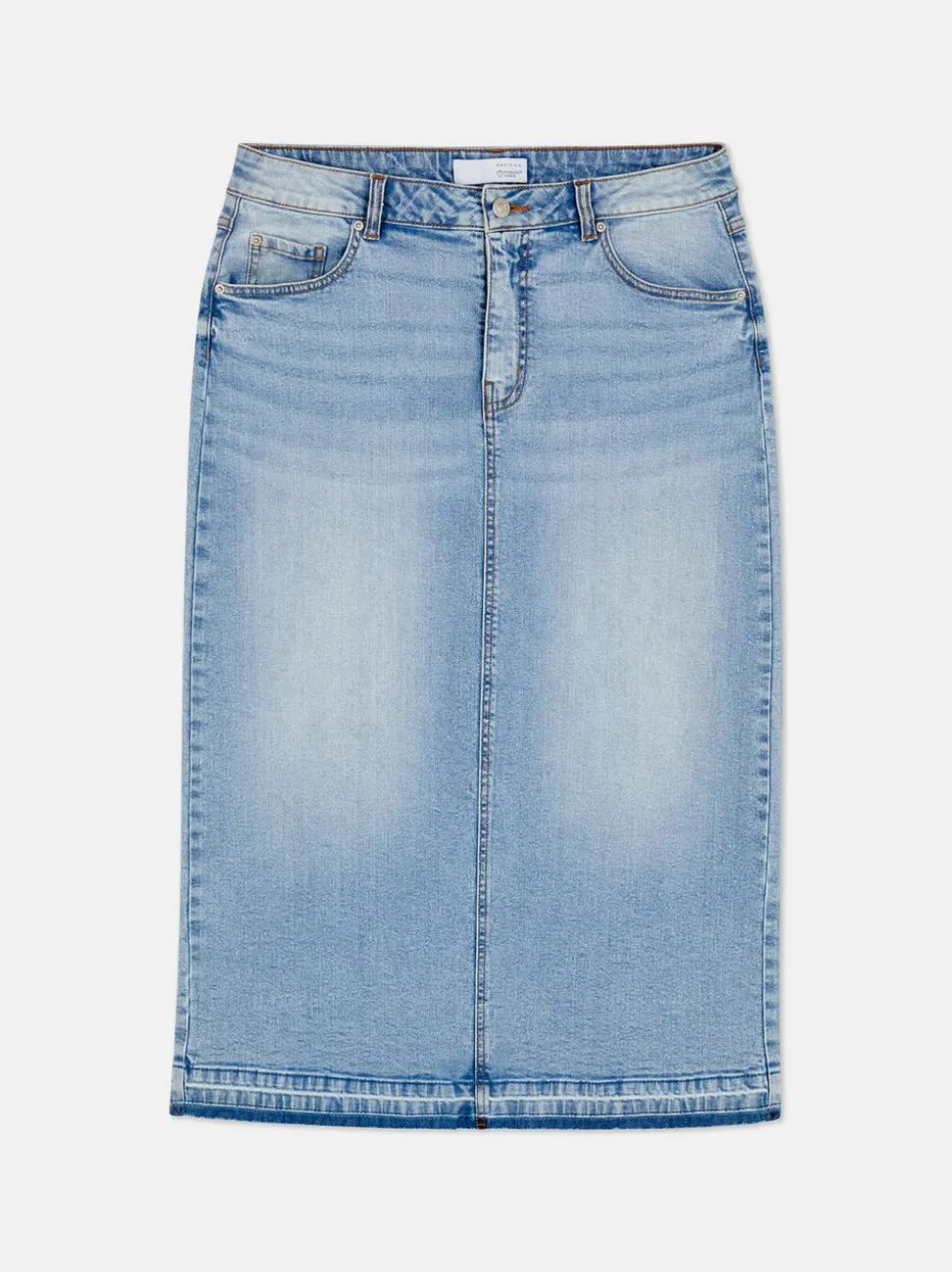 Jeansowa spódnica midi