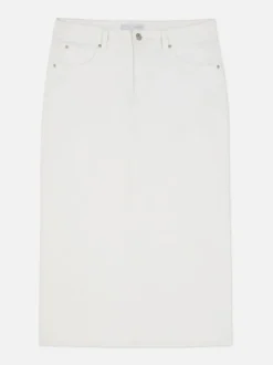 Jeansowa spódnica midi