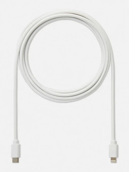 Kabel z końcówkami USB-C i Lightning o długości 2 m