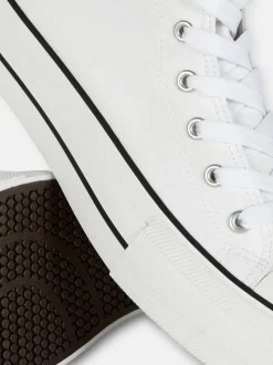 Klasyczne płócienne buty sportowe z wysoką cholewką