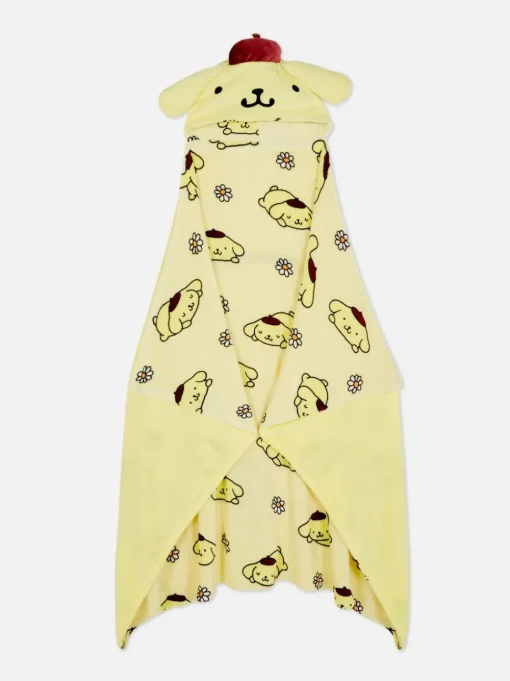 Kocyk z kapturem i Pompompurinem z Hello Kitty