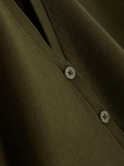 Kompaktowy sweter rozpinany bez rękawów