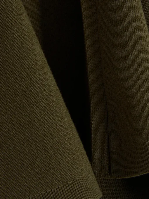 Kompaktowy sweter rozpinany bez rękawów