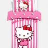 Komplet pościeli na łóżko jednoosobowe z Hello Kitty
