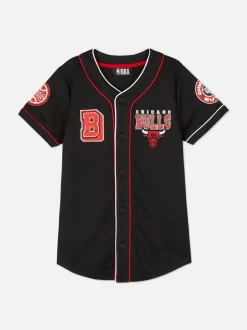 Koszula bejsbolowa z motywem NBA Chicago Bulls