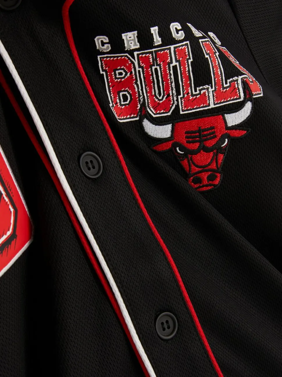 Koszula bejsbolowa z motywem NBA Chicago Bulls