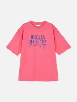 Koszulka oversize z napisem