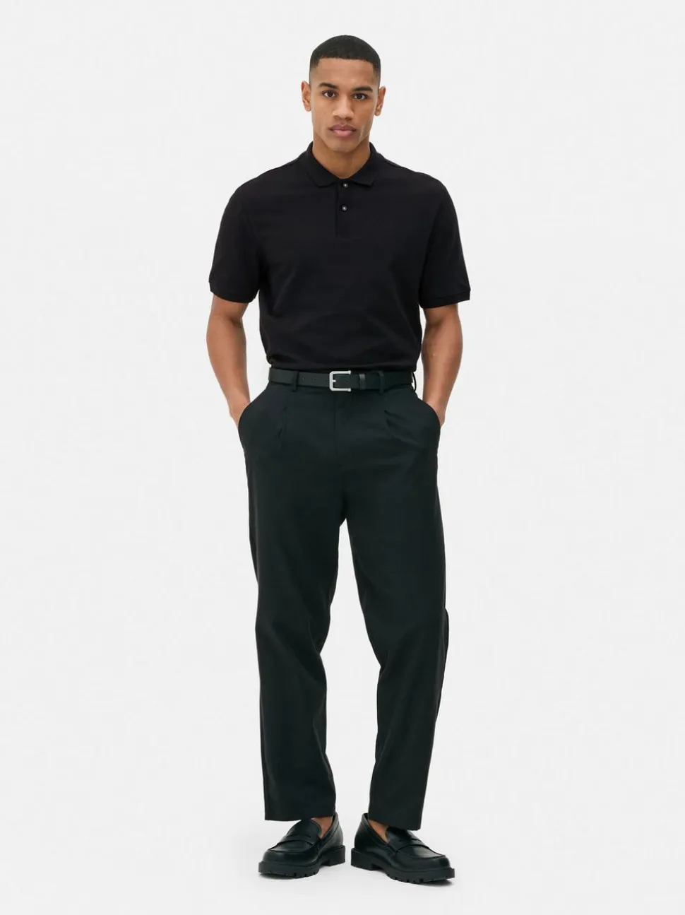 Koszulka polo z fakturą plastra miodu