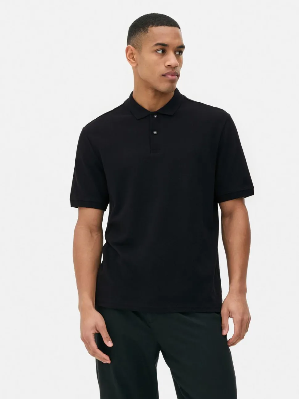 Koszulka polo z fakturą plastra miodu