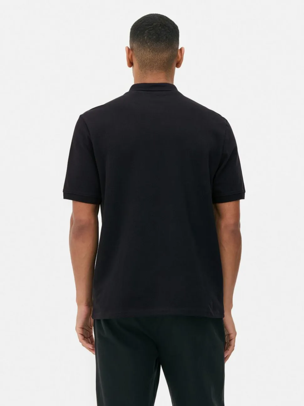 Koszulka polo z fakturą plastra miodu