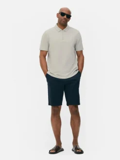 Koszulka polo z tkaniny seersucker