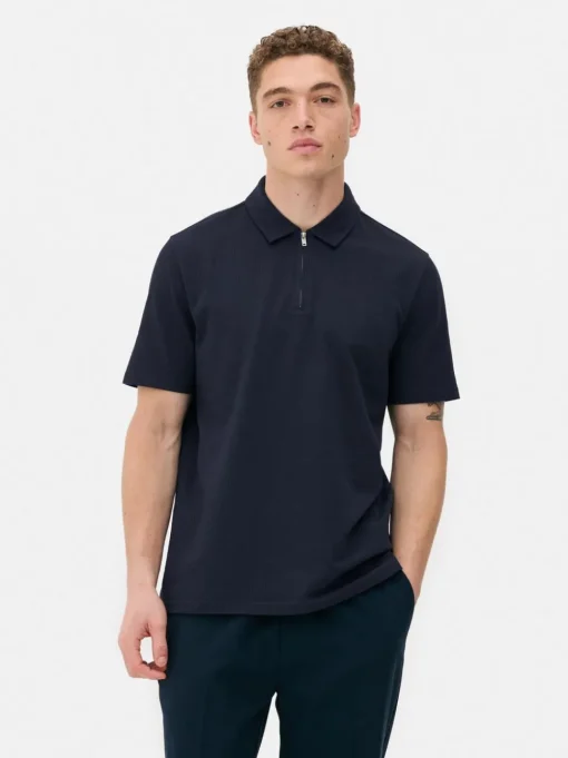 Koszulka polo z tkaniny seersucker