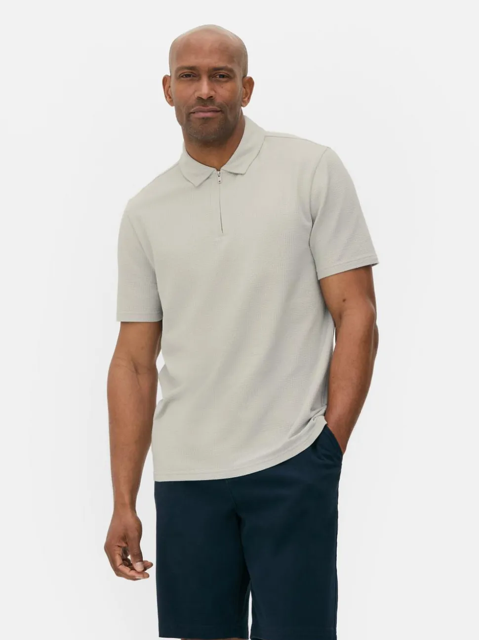 Koszulka polo z tkaniny seersucker