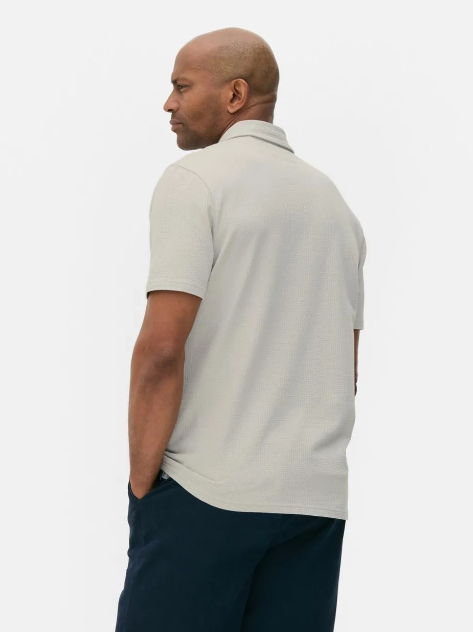 Koszulka polo z tkaniny seersucker