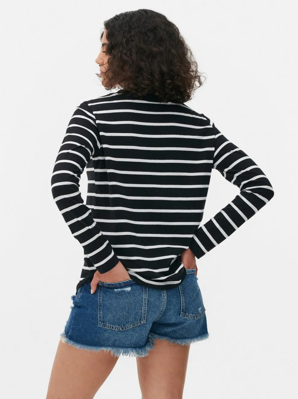 Koszulka z długim rękawem w paski