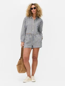 Krótka koszula z długim rękawem