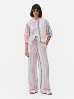 Krótka koszula z długim rękawem