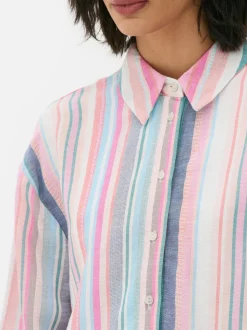 Krótka koszula z długim rękawem