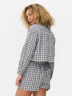 Krótka koszula z długim rękawem