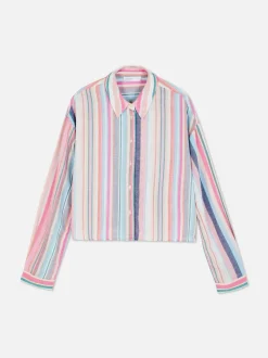 Krótka koszula z długim rękawem