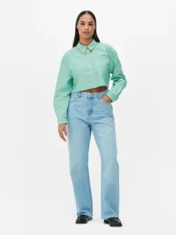 Krótka koszula z naszywaną kieszenią